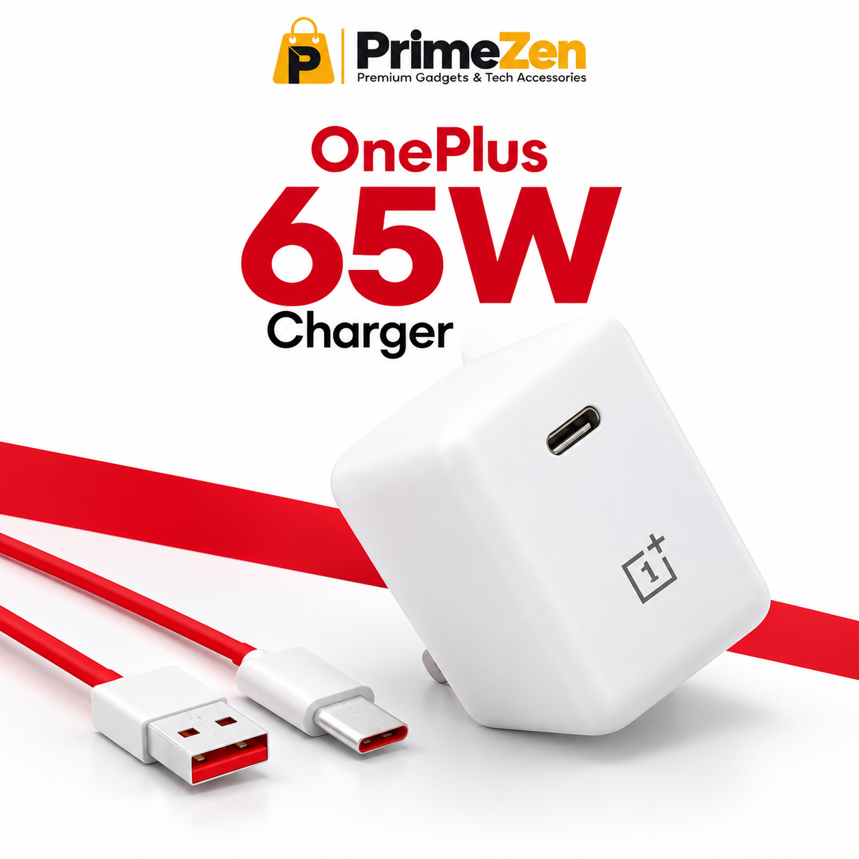 OnePlus Warp Charge 65 Power Adapter Set with Type-C Cable